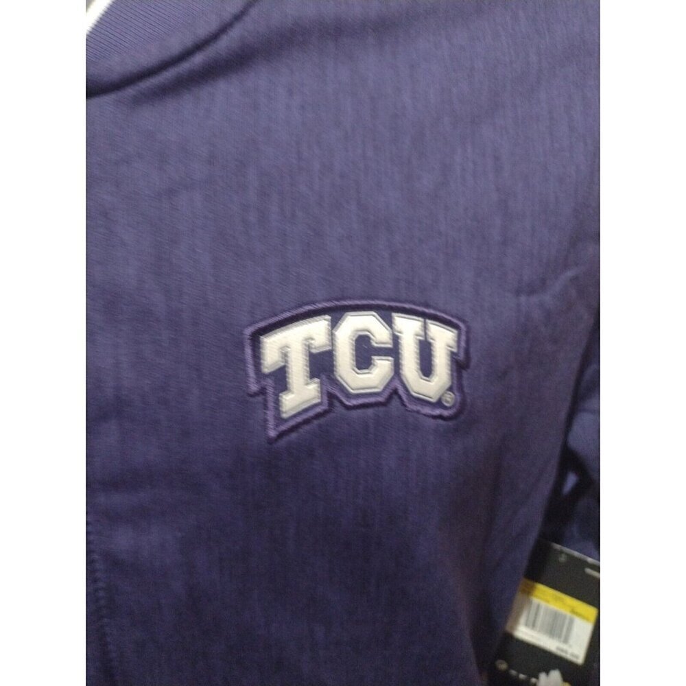 NEW Men's Nike TCU Horn Frogs 1/4 Zip Pullover Sweatshirt Small S Purple NWT - Picture 6 of 14